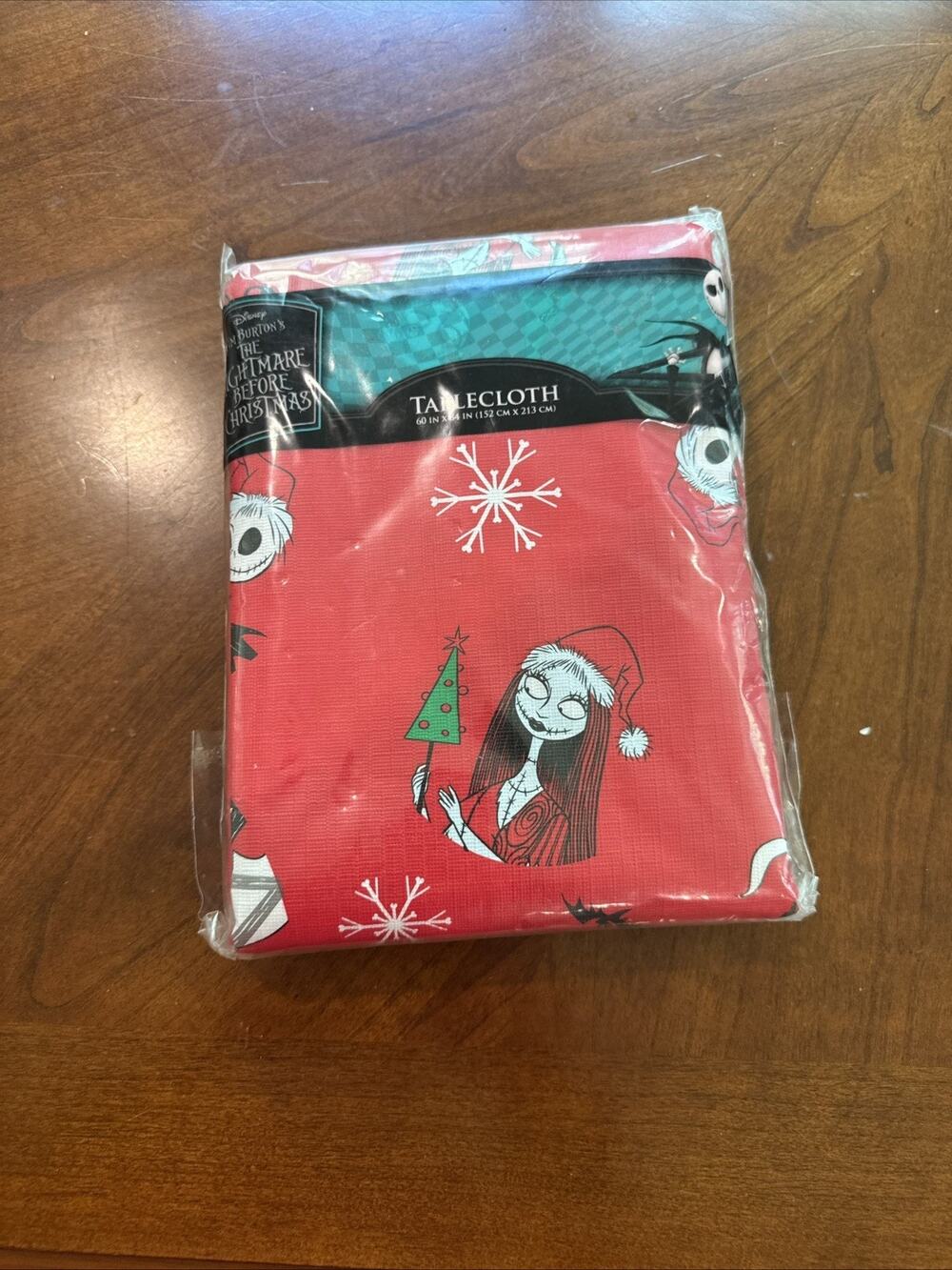 Disney The Nightmare Before Christmas Vinyl Tablecloth 60 x 84 Rectangle Xmas